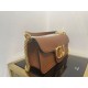 Replica Perfette Valentino Loco Grande Borsa A Tracolla Marrone Vitello imitazioni