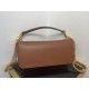 Replica Perfette Valentino Loco Grande Borsa A Tracolla Marrone Vitello imitazioni