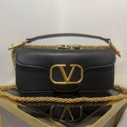 Valentino Loco Grande Borsa A Tracolla Nero Vitello Replica Replica Perfette Valentino Loco Grande Borsa A Tracolla Nero Vitello imitazioni