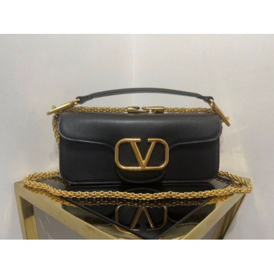 Valentino Loco Grande Borsa A Tracolla Nero Vitello Replica Replica Perfette Valentino Loco Grande Borsa A Tracolla Nero Vitello imitazioni