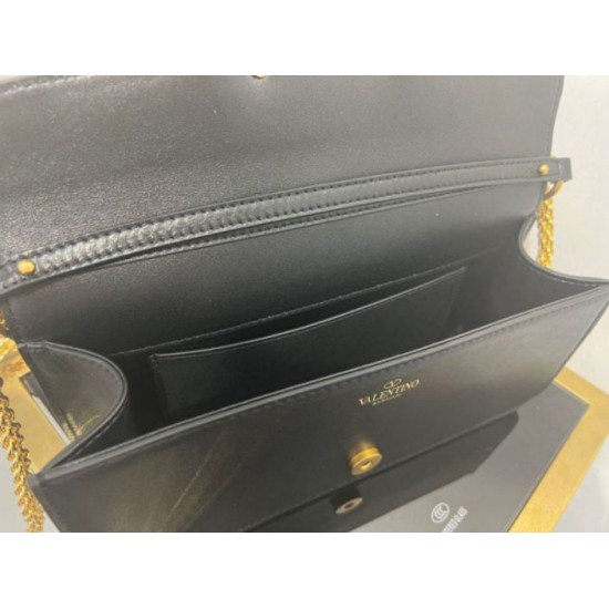 Valentino Loco Grande Borsa A Tracolla Nero Vitello Replica Replica Perfette Valentino Loco Grande Borsa A Tracolla Nero Vitello imitazioni