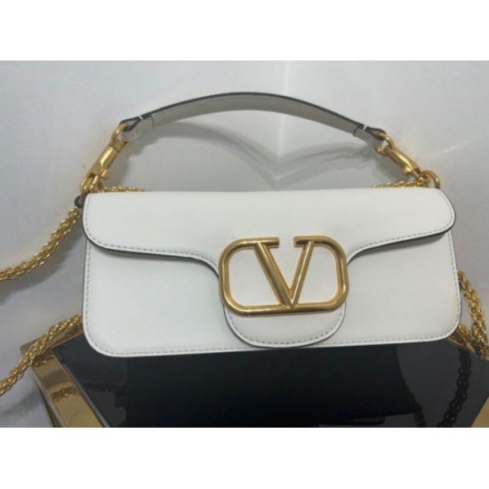 Valentino Loco Grande Borsa A Tracolla Bianco Vitello Replica Replica Perfette Valentino Loco Grande Borsa A Tracolla Bianco Vitello imitazioni