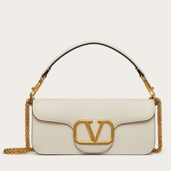 Valentino Loco Grande Borsa A Tracolla Bianco Vitello Replica Replica Perfette Valentino Loco Grande Borsa A Tracolla Bianco Vitello imitazioni