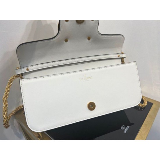Valentino Loco Grande Borsa A Tracolla Bianco Vitello Replica Replica Perfette Valentino Loco Grande Borsa A Tracolla Bianco Vitello imitazioni