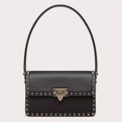 Valentino Rockstud23 Borse a tracolla vitello nera