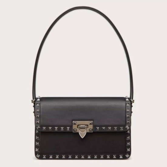Valentino Rockstud23 Imitazioni borse griffate a tracolla vitello nera Replica Replica Perfette Valentino Rockstud23 Imitazioni borse griffate a tracolla vitello nera imitazioni