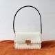 fedele Valentino Rockstud23 Borsa a tracolla vitello bianca Replica Replica Perfette fedele Valentino Rockstud23 Borsa a tracolla vitello bianca imitazioni