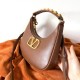 Valentino Stud Sign Hobo Borsa Marrone Scuro Replica Replica Perfette Valentino Stud Sign Hobo Borsa Marrone Scuro imitazioni