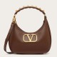 Valentino Stud Sign Hobo Borsa Marrone Scuro Replica Replica Perfette Valentino Stud Sign Hobo Borsa Marrone Scuro imitazioni