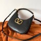 Replica Perfette Valentino Stud Sign Hobo Borsa Nero Vitello imitazioni