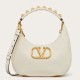 Valentino Stud Sign Hobo Borse Replica Bianco Vitello qualità specchio Replica Perfette Valentino Stud Sign Hobo Borse Bianco Vitello imitazioni