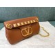 Valentino Stud Sign Borse a tracolla Marrone Nappa Replica Replica Perfette Valentino Stud Sign Borse a tracolla Marrone Nappa imitazioni