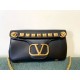 Valentino Stud Sign Borse a tracolla Nero Nappa Replica Replica Perfette Valentino Stud Sign Borse a tracolla Nero Nappa imitazioni