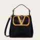 Valentino Supervee Top Handle Borse Firmate Replica Nero Vitello qualità specchio Replica Perfette Valentino Supervee Top Handle Borse Firmate Nero Vitello imitazioni