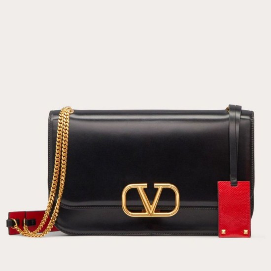 fedele Valentino Medium Vlock Borse a tracolla Nero Vitello Replica Replica Perfette fedele Valentino Medium Vlock Borse a tracolla Nero Vitello imitazioni