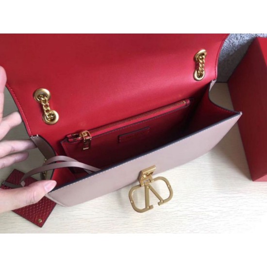 Replica Valentino Medium Vlock Borse a tracolla Poudre Calfskin Riproduzione Fedele Valentino Medium Vlock Borse a tracolla Poudre Calfskin imitazioni
