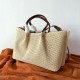 Replica Perfette Valentino Garavani Medium Straw Summer Tote Bora Pari imitazioni