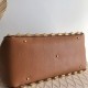 Replica fedele Valentino Roman Stud Tote Borsa Marrone Vitello Granulato Riproduzione Fedele fedele Valentino Roman Stud Tote Borsa Marrone Vitello Granulato imitazioni