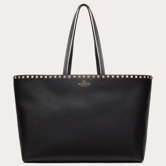 Replica Valentino Rockstud Shopping Borsa Grande Nero Riproduzione Fedele Valentino Rockstud Shopping Borsa Grande Nero imitazioni