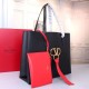 Replica Valentino Garavani Nero Grande Vring Shopping Tote Riproduzione Fedele Valentino Garavani Nero Grande Vring Shopping Tote imitazioni