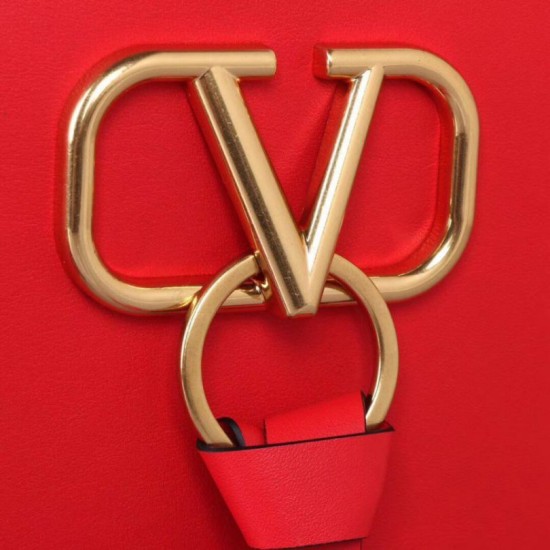 Replica fedele Valentino Garavani Rosso Grande Vring Shopping Tote Riproduzione Fedele fedele Valentino Garavani Rosso Grande Vring Shopping Tote imitazioni