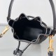 Replica Perfette Valentino VLogo Signature Mini Bucket Borse Imitazioni Nero Calfskin imitazioni