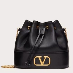 Replica Perfette Valentino VLogo Signature Mini Bucket Borsa Nero imitazioni