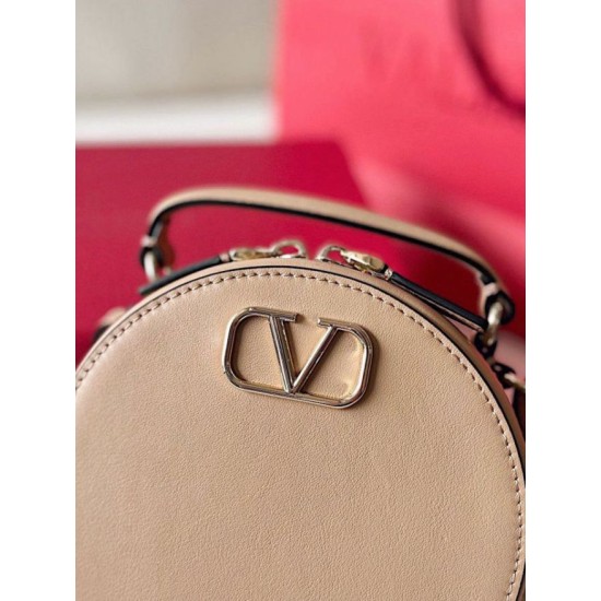 Borsa Replica Mini Valentino VLogo Signature vitello beige qualità specchio Replica Perfette Borsa 1:1 Mini Valentino VLogo Signature vitello beige imitazioni