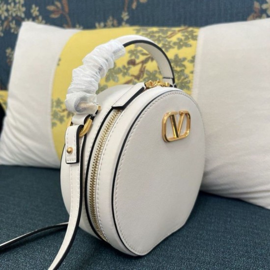fedele Valentino VLogo Signature Mini replica Bianco vitello qualità specchio Replica Perfette fedele Valentino VLogo Signature Mini Bianco vitello imitazioni
