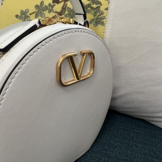 fedele Valentino VLogo Signature Mini replica Bianco vitello qualità specchio Replica Perfette fedele Valentino VLogo Signature Mini Bianco vitello imitazioni