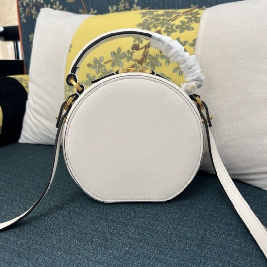 fedele Valentino VLogo Signature Mini replica Bianco vitello qualità specchio Replica Perfette fedele Valentino VLogo Signature Mini Bianco vitello imitazioni