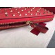 Replica Valentino Rockstud Spike Zip Portafoglio Rosso Agnello Riproduzione Fedele Valentino Rockstud Spike Zip Portafoglio Rosso Agnello imitazioni