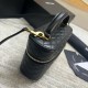 Replica Borse mini Saint Laurent Gaby Vanity agnello nera Riproduzione Fedele Borse Replica mini Saint Laurent Gaby Vanity agnello nera imitazioni