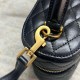 Replica Borse mini Saint Laurent Gaby Vanity agnello nera Riproduzione Fedele Borse Replica mini Saint Laurent Gaby Vanity agnello nera imitazioni