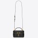 Replica Borse mini Saint Laurent Gaby Vanity agnello nera Riproduzione Fedele Borse Replica mini Saint Laurent Gaby Vanity agnello nera imitazioni