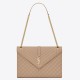 Replica Borsa Saint Laurent Envelope grande martellata beige matelassé Riproduzione Fedele Borsa Saint Laurent Envelope grande martellata beige matelassé imitazioni