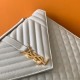 Riproduzione Fedele Borse Replica grande Saint Laurent Envelope matelassé bianca imitazioni