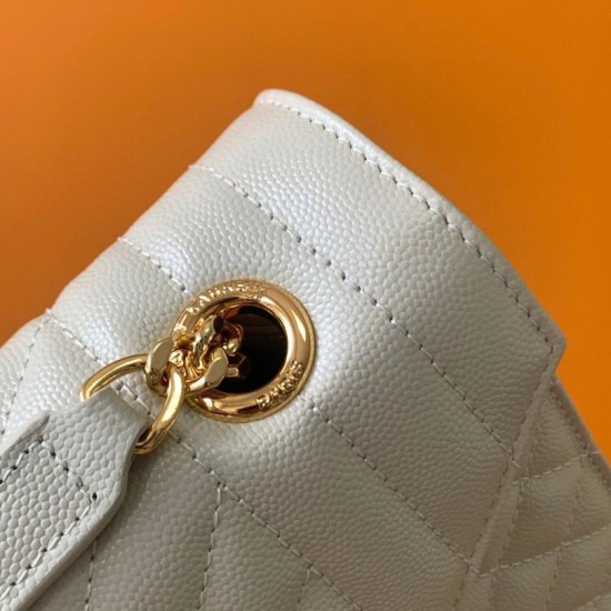 Riproduzione Fedele Borse Replica grande Saint Laurent Envelope matelassé bianca imitazioni