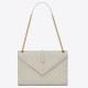 Riproduzione Fedele Borse Replica grande Saint Laurent Envelope matelassé bianca imitazioni