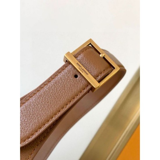 Replica Borsa hobo piccola Saint Laurent Le 5 À 7 Supple marrone Riproduzione Fedele Borsa hobo piccola Saint Laurent Le 5 À 7 Supple marrone imitazioni
