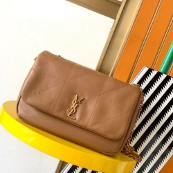 Replica Borse piccola Saint Laurent Jamie 4.3 agnello marrone Riproduzione Fedele Borse Replica piccola Saint Laurent Jamie 4.3 agnello marrone imitazioni