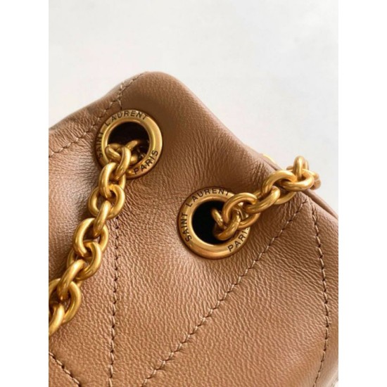 Replica Borse piccola Saint Laurent Jamie 4.3 agnello marrone Riproduzione Fedele Borse Replica piccola Saint Laurent Jamie 4.3 agnello marrone imitazioni