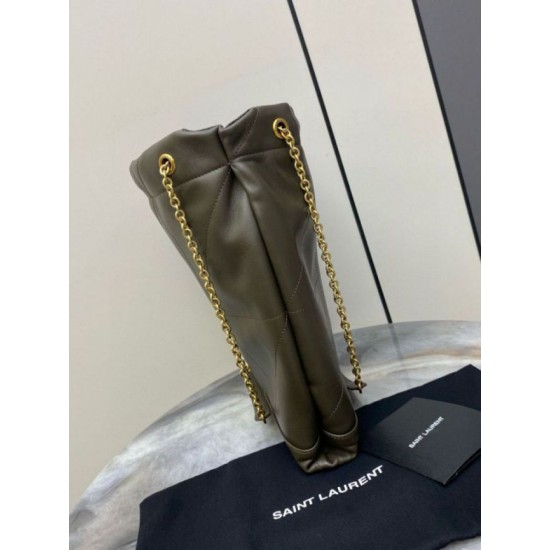 Replica Borse Imitazioni Saint Laurent Jamie 4.3 Pochon agnello verde kaki Riproduzione Fedele Borse Imitazioni Saint Laurent Jamie 4.3 Pochon agnello verde kaki imitazioni