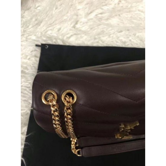 Replica Borse piccola Saint Laurent Loulou matelassé bordeaux Riproduzione Fedele Borse Replica piccola Saint Laurent Loulou matelassé bordeaux imitazioni