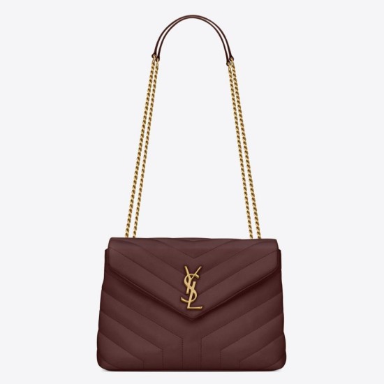 Replica Borse piccola Saint Laurent Loulou matelassé bordeaux Riproduzione Fedele Borse Replica piccola Saint Laurent Loulou matelassé bordeaux imitazioni