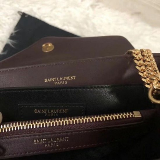 Replica Borse piccola Saint Laurent Loulou matelassé bordeaux Riproduzione Fedele Borse Replica piccola Saint Laurent Loulou matelassé bordeaux imitazioni