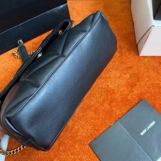 Replica Borsa piccola Saint Laurent Loulou matelassé noir Riproduzione Fedele Borsa piccola Saint Laurent Loulou matelassé noir imitazioni