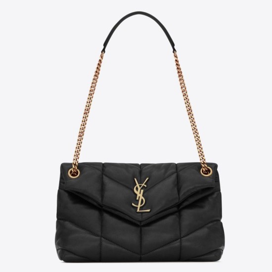 Replica Borsa piccola Saint Laurent Loulou matelassé noir Riproduzione Fedele Borsa piccola Saint Laurent Loulou matelassé noir imitazioni