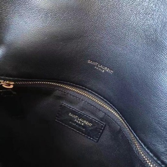 Replica Borsa piccola Saint Laurent Loulou matelassé noir Riproduzione Fedele Borsa piccola Saint Laurent Loulou matelassé noir imitazioni