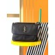Replica Borsa media Saint Laurent Niki a catena agnello martellata nera Riproduzione Fedele Borsa media Saint Laurent Niki a catena agnello martellata nera imitazioni